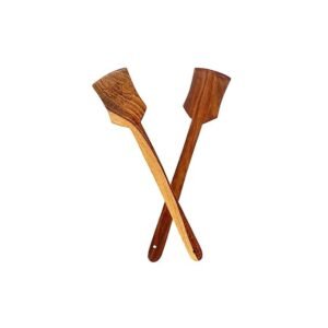 wooden spatula non toxic spatula, wooden cooking spatula flip flap (palta for dosa/roti | handmade | ideal for non stick)