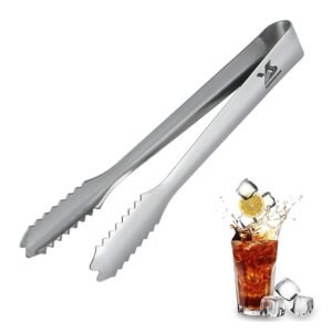 ice tongs, stainless steel cube sugar tongs, durable