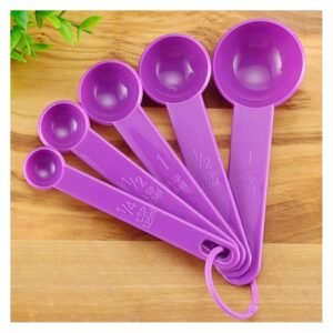 bhagyalaxmi nx measuring spoons 4pcs multi purpose spoons/cup measuring tools pp baking accessories stainless steel/plastic handle kitchen gadgets