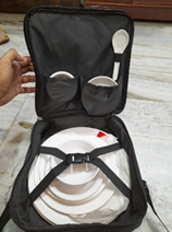 milton presentation kit with bag and melamine material with 8 items